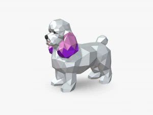 迷你贵宾犬 3D 打印模型