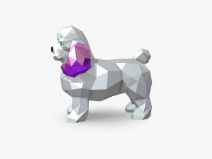 迷你贵宾犬 3D 打印模型