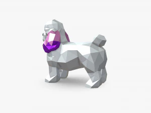 迷你贵宾犬 3D 打印模型
