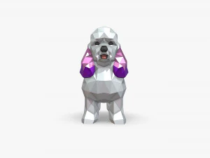 迷你贵宾犬 3D 打印模型
