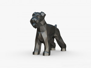 Schnauzer dog figure Modelo de Impressão 3D