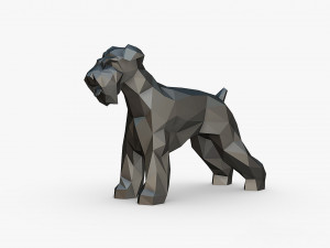 Schnauzer dog figure Modelo de impresión 3D
