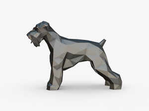 Schnauzer dog figure Modelo de impresión 3D
