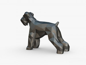 Schnauzer dog figure Modelo de impresión 3D