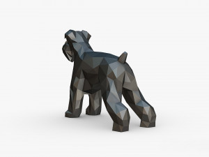 Schnauzer dog figure Modelo de impresión 3D