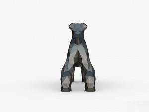 Schnauzer dog figure Modelo de impresión 3D