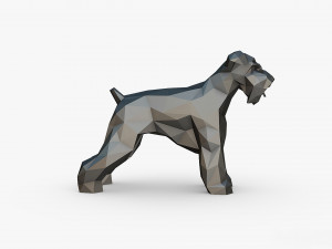 Schnauzer dog figure Modelo de impresión 3D