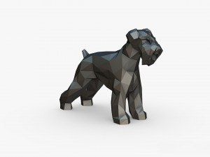 Schnauzer dog figure Modelo de impresión 3D