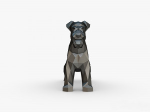 Schnauzer dog figure Modelo de impresión 3D