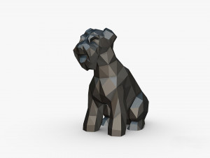 Schnauzer dog figure Modello di stampa 3D