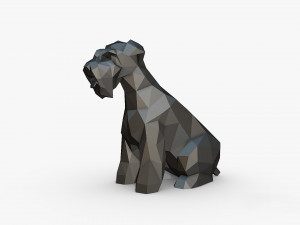 Schnauzer dog figure Modello di stampa 3D