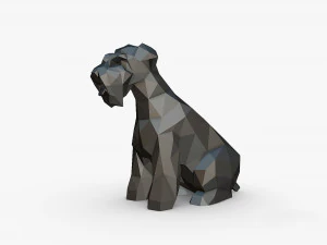 Schnauzer dog figure 3D Print Model