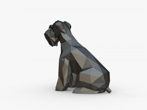 Schnauzer dog figure Modello di stampa 3D