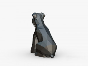 Schnauzer dog figure Modello di stampa 3D