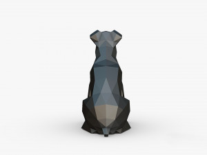 Schnauzer dog figure Modello di stampa 3D