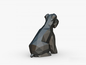 Schnauzer dog figure Modello di stampa 3D