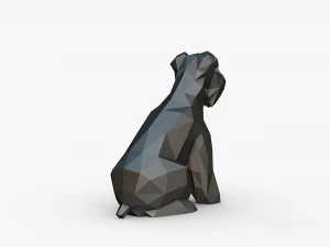 Schnauzer dog figure 3D Print Model