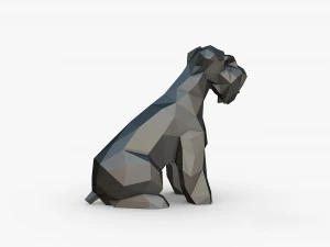 Schnauzer dog figure 3D Print Model