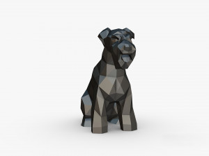 Schnauzer dog figure Modello di stampa 3D