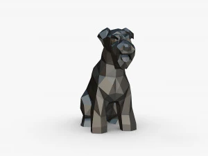 Schnauzer dog figure 3D Print Model
