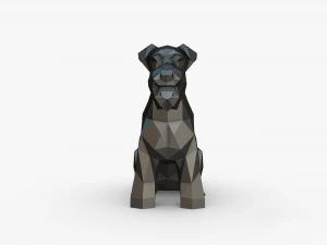 Schnauzer dog figure 3D Print Model