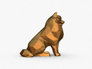 스피츠 피규어 3D 프린트 모델