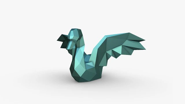 Swan figure 3D Print Model .c4d .max .obj .3ds .fbx .stl .blend 