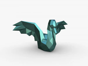 Swan figure 3D Print Model