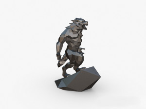 Werewolf 3D Baskı Modeli