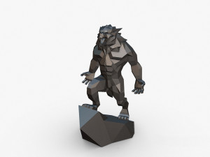 Werewolf 3D Baskı Modeli