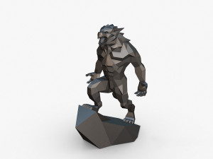 Werewolf 3D Baskı Modeli