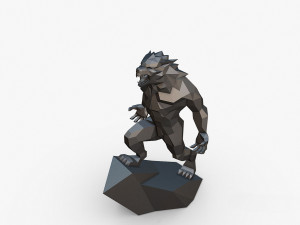 Werewolf 3D Baskı Modeli