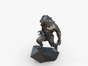 Werewolf 3D Print Model
