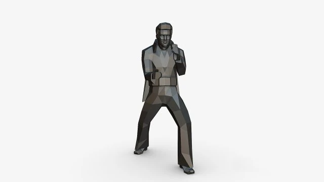 Elvis 3D Baskı Modeli .c4d .max .obj .3ds .fbx .stl .blend