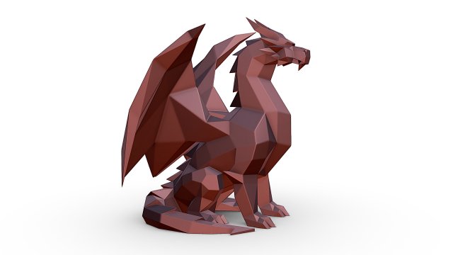 Dragon 3D प्रिंट मॉडल .c4d .max .obj .3ds .fbx .stl .blend 