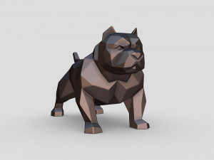 American Bully 3D Print Model