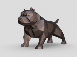 American Bully 3D Print Model