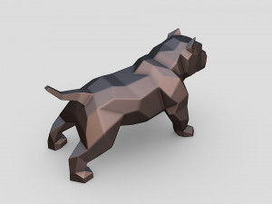 American Bully 3D Print Model
