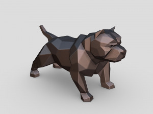 American Bully 3D Print Model