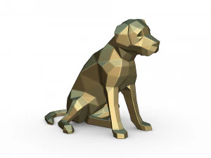 拉布拉多 3D 打印模型