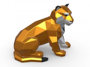 Tiger 3D-Druckmodell