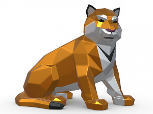 Tiger 3D-Druckmodell