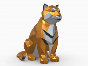 Тигр 3D Принт Модель