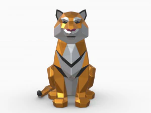 Тигр 3D Принт Модель