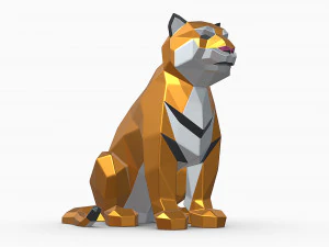 Тигр 3D Принт Модель