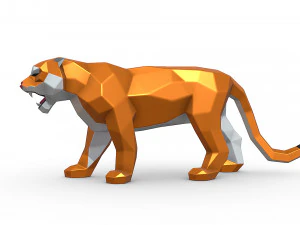 老虎 3D 打印模型