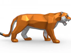 老虎 3D 打印模型