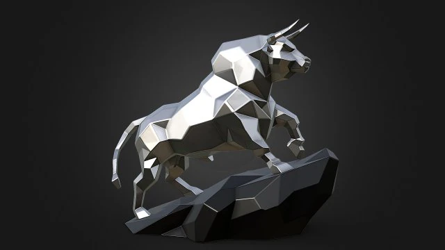 Bull 3D Print Model .c4d .max .obj .3ds .fbx .stl .blend 