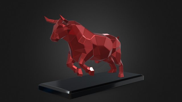 Bull Modello di stampa 3D .c4d .max .obj .3ds .fbx .stl .blend 