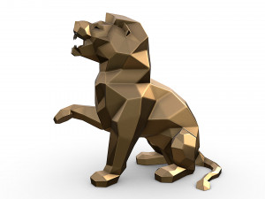 Angry lion 3D Print Model